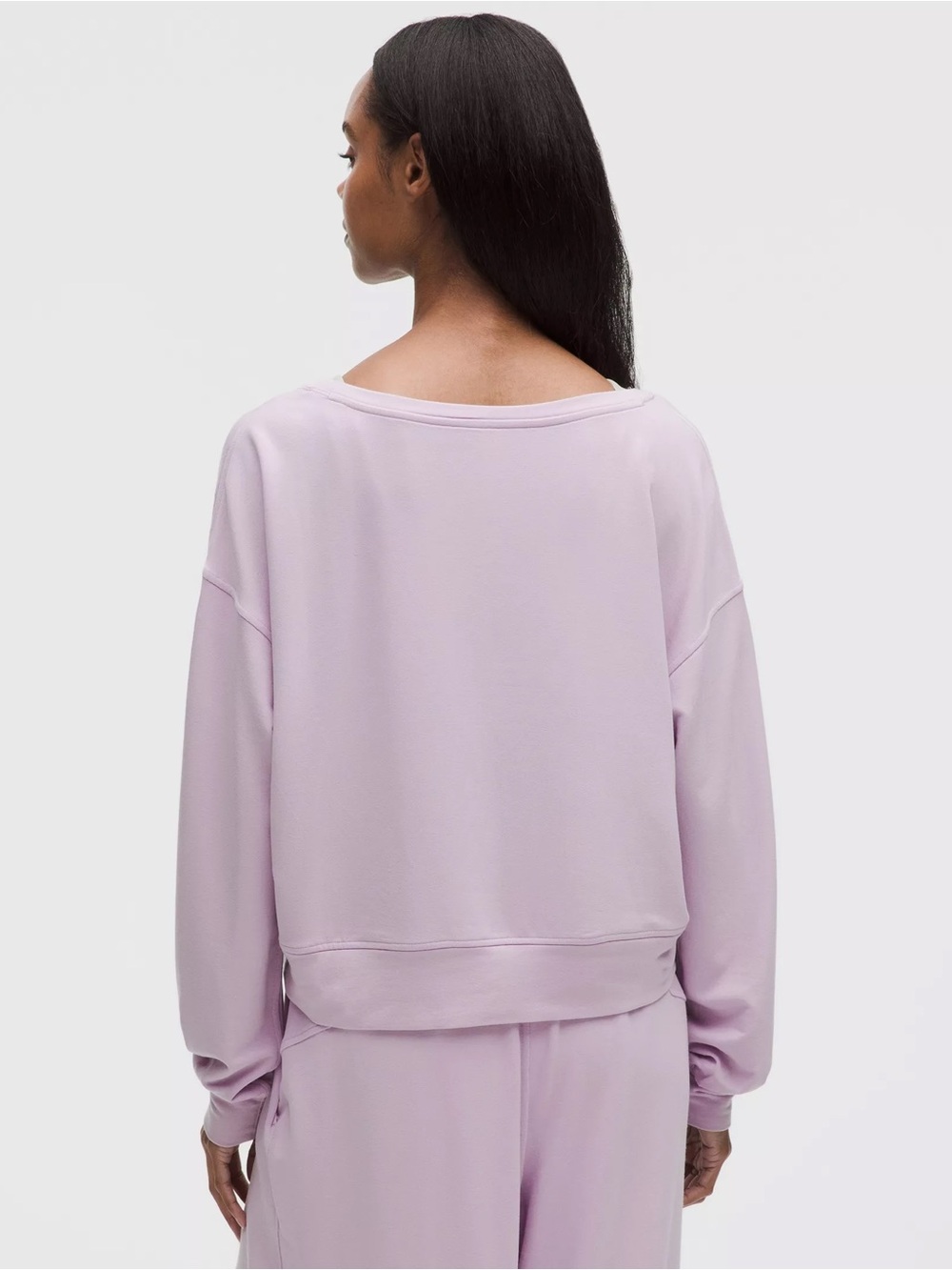 Lululemon BeCalm Scoop Neck Pullover in Lilac Play - Picture 2 of 5
